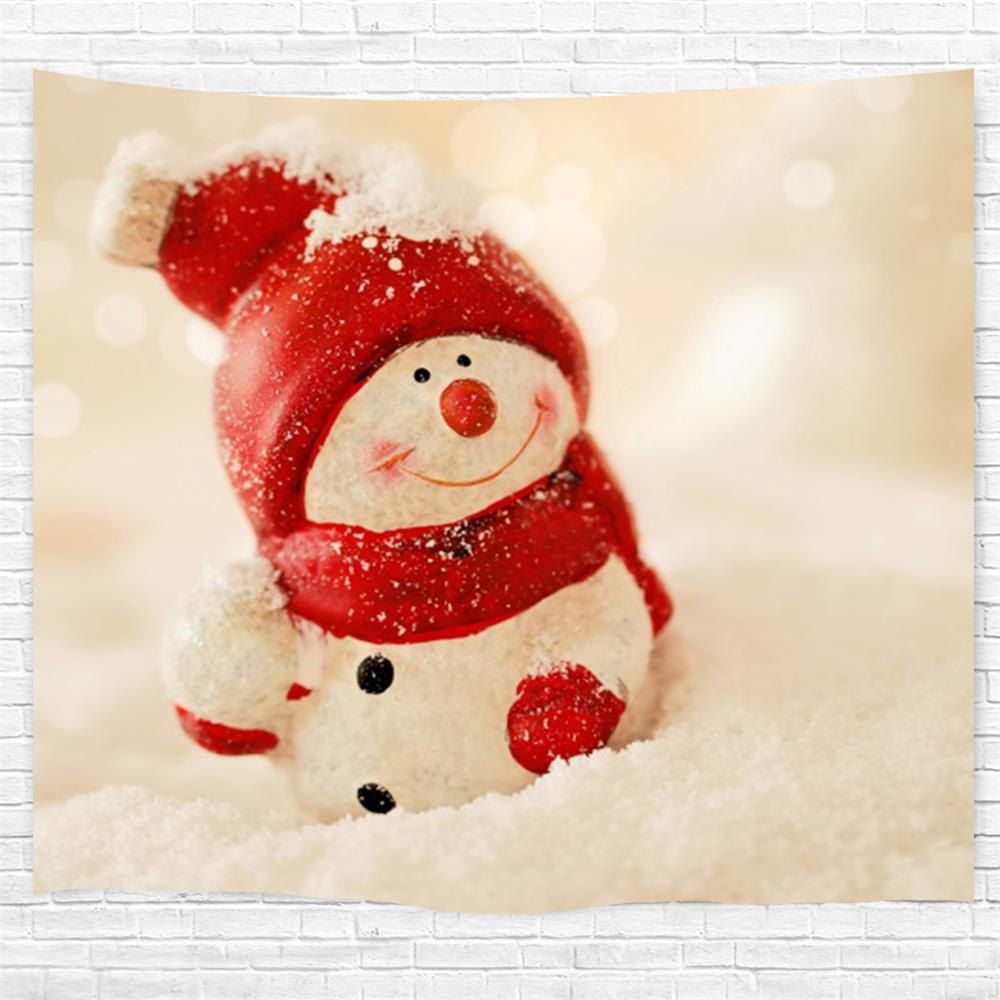 

Snowman 3D Printing Home Wall Hanging Tapestry for Decoration, Multi