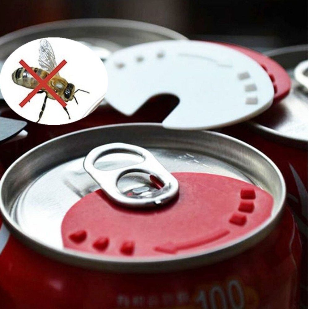 

5 PCS Beverage Can Lid Soda Beverage Drink Snaps Tops Cover Beer Champagne Wine, Multi