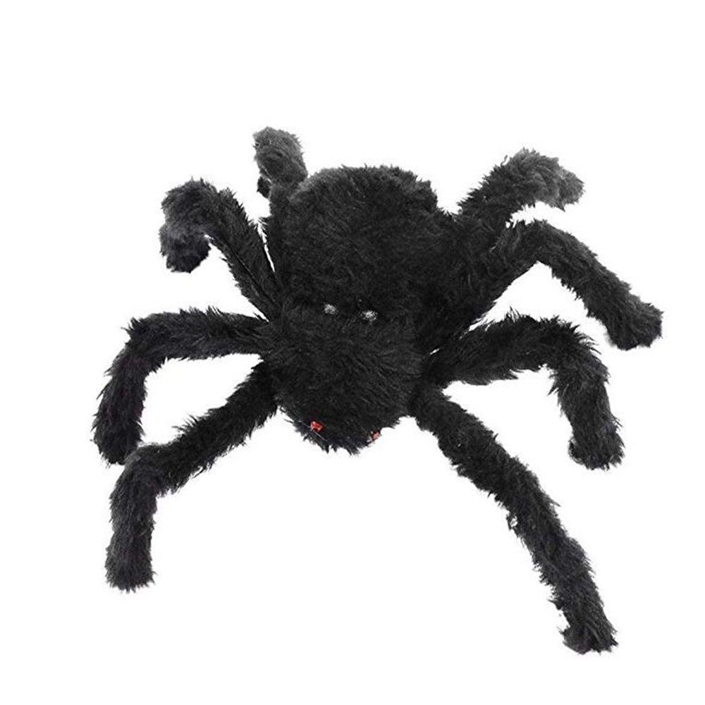 

30cm Spider Toys Tricky Tool Prop Toys for Halloween Day Haunted House, Black