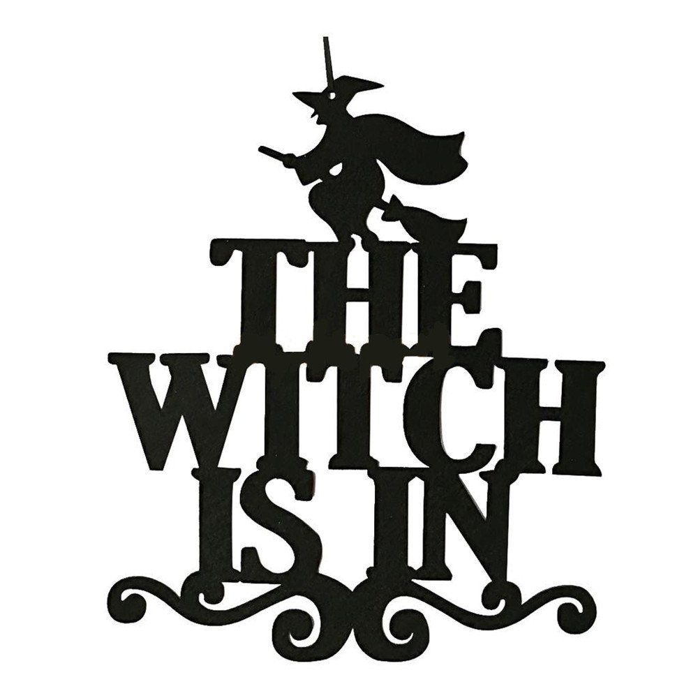 

Halloween Hanging Door Decorations Wall Party Home Decoration Holiday Accessorie, Black