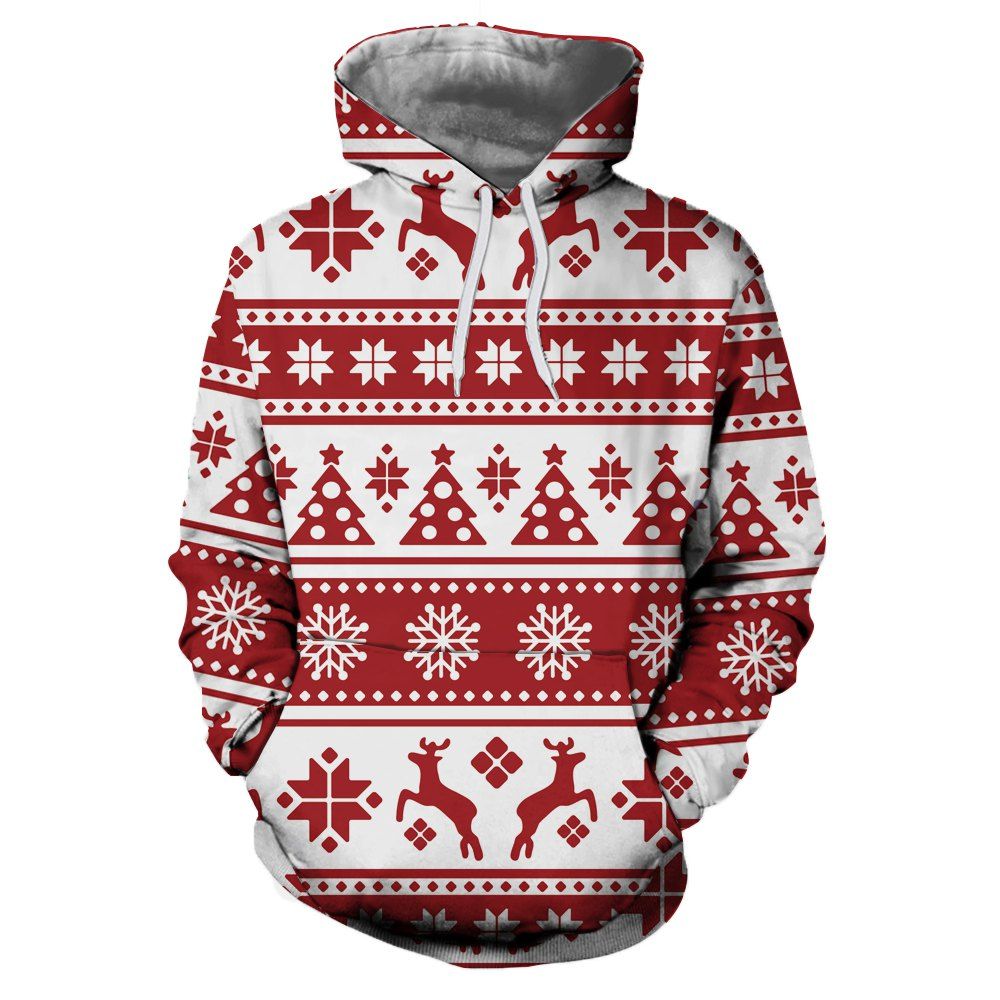 

Fashion Christmas 3D Digital Print Long Sleeve Sweatshirt, Multi
