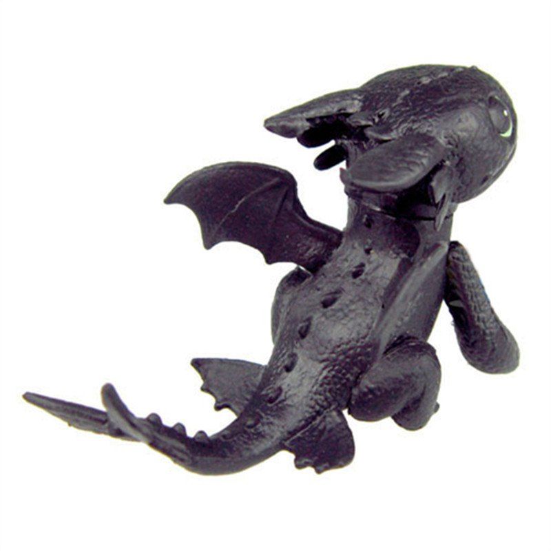 

Action Figures Night Fury Toothless Figurines Kids Toys, Black