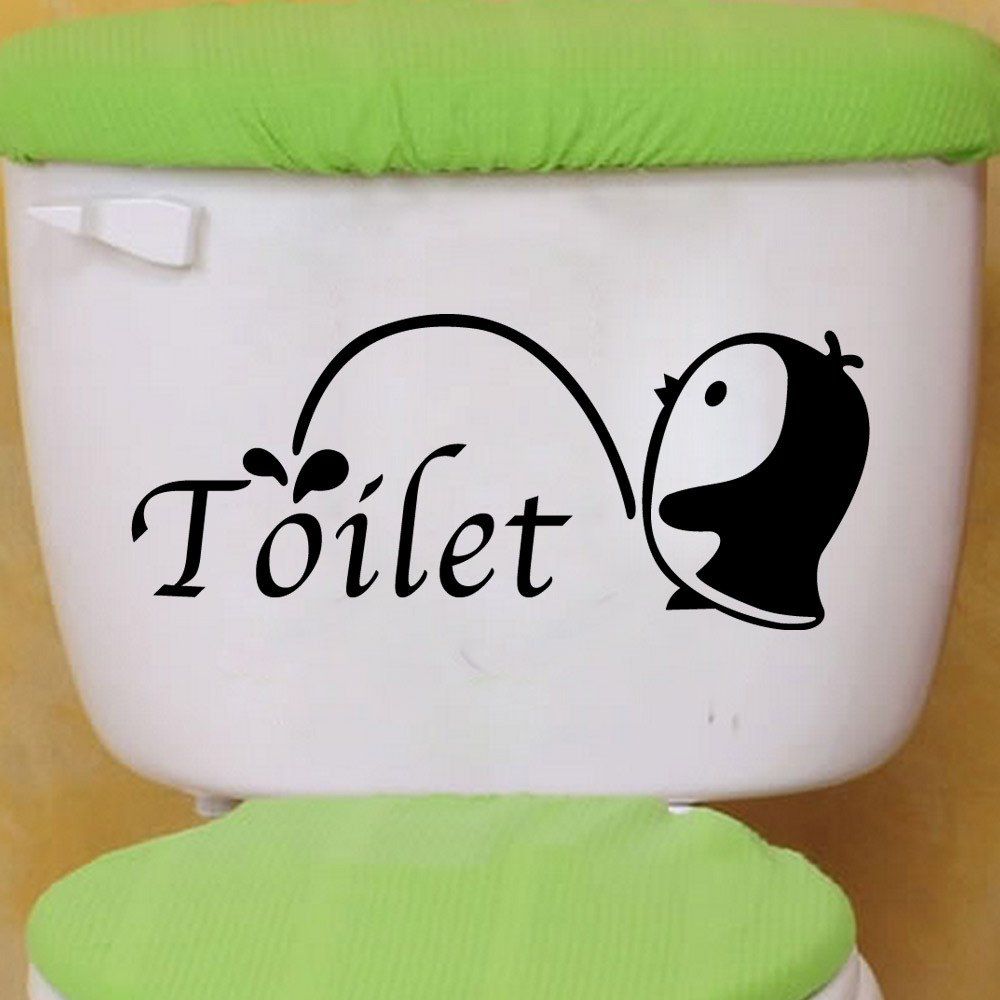 

Animal Toilet PVC Wall Sticker, Black