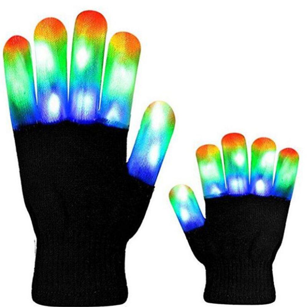 

LED Glow Gloves Stage Performance Costume Props Christmas Supplies, Multi