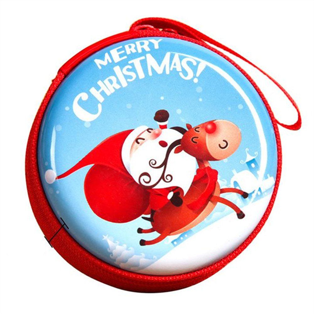 

Christmas Gifts Coin Purse Earphone Storage Bag Tree Window Decoration Pendant, Multi-a