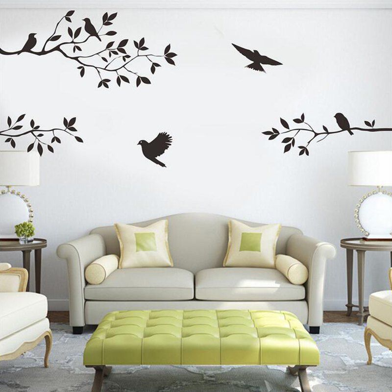 

Branch Bird PVC Wall Sticker, Black