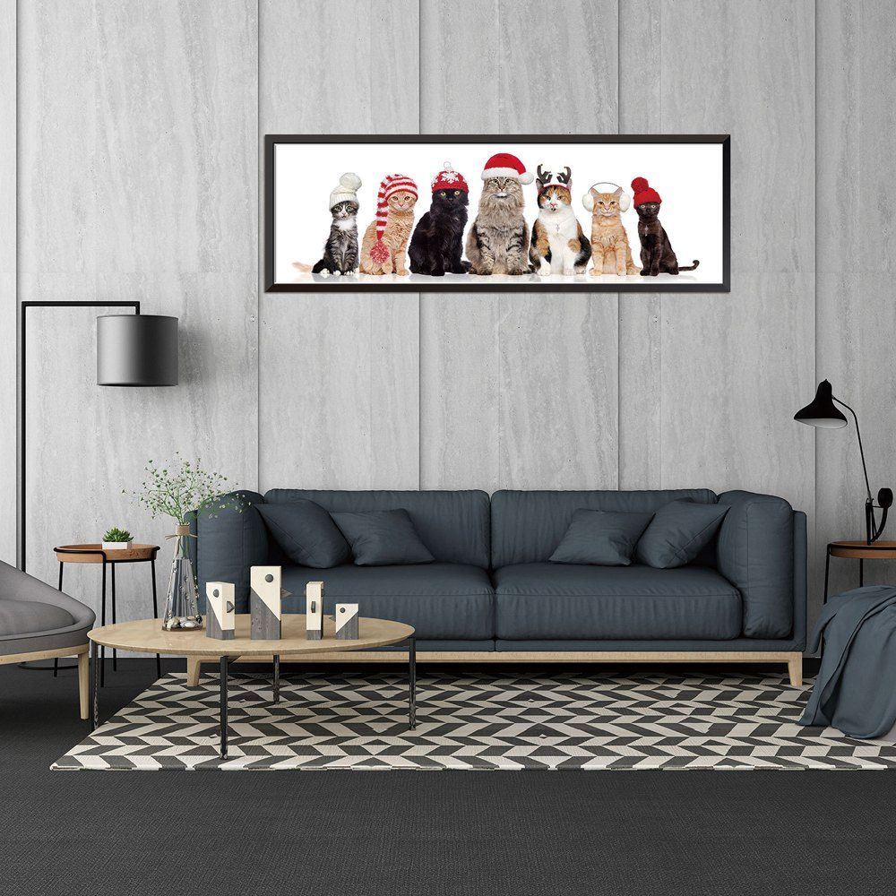 

Merry Christmas Animals PVC Wall Sticker, Multi