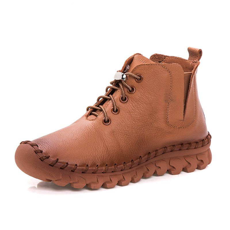 

Women'S Boots Winter Soft Shoes, Camel brown