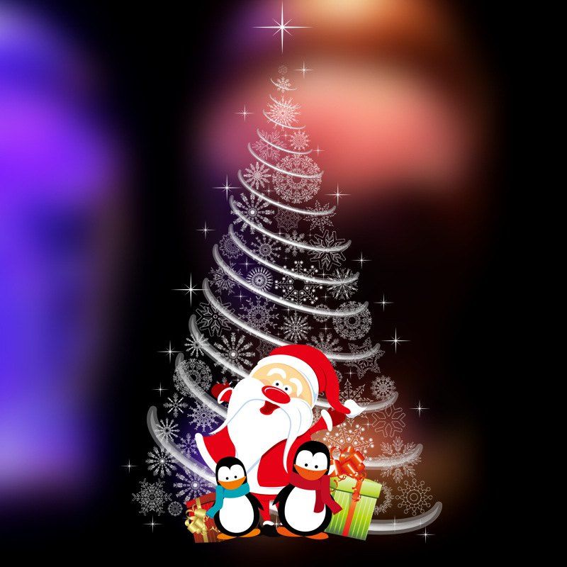 

QXH10248 Christmas PVC Door Window Wall Sticker, Multi