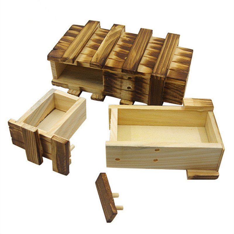 

Wooden Puzzle Room Escape Tricky Toy Wood Bored Organ Box