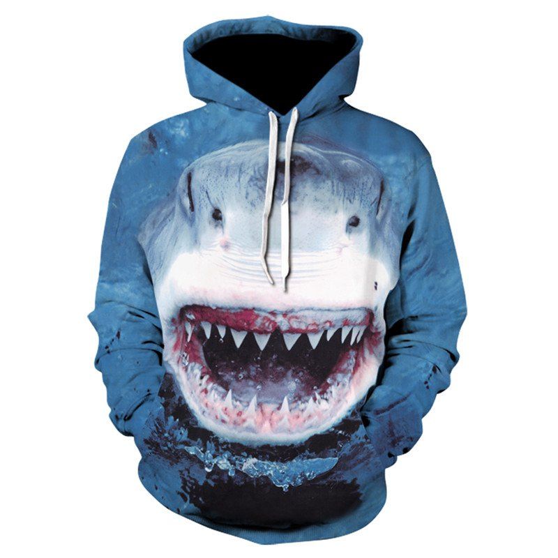 

3D Print Men's Sweater Coat Shark Casual Graphic T-shirt Hoodies, Multi