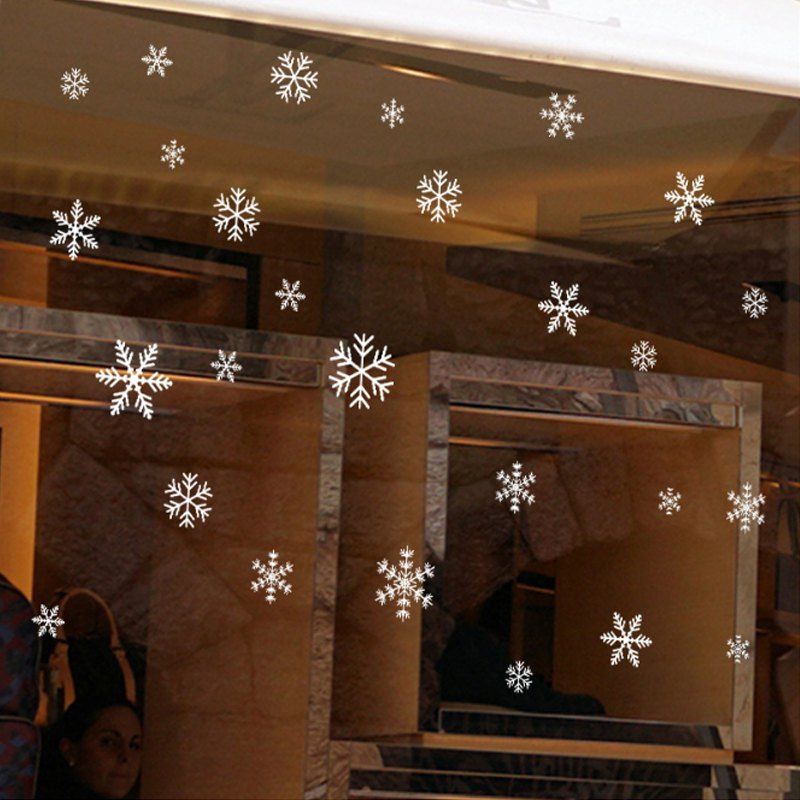 

Christmas Snowflake PVC Window Wall Sticker, White