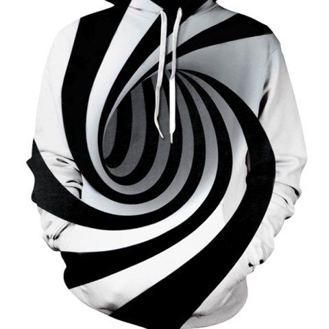 

3D Print Men's Sweater Coat Digital Vortex Casual Graphic T-shirt Hoodies, Multi