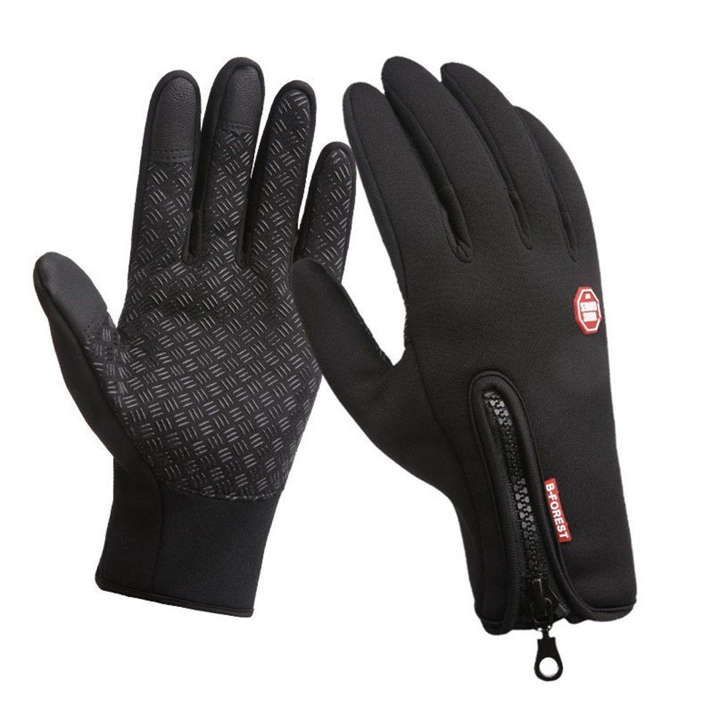 

Outdoor Winter Gloves Touchscreen Running Warm, Black