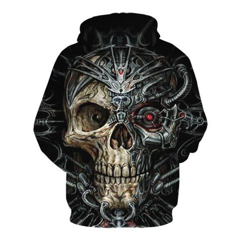 

3D Print Men's Sweater Coat Cartoon skull Casual Graphic T-shirt Hoodies, Multi