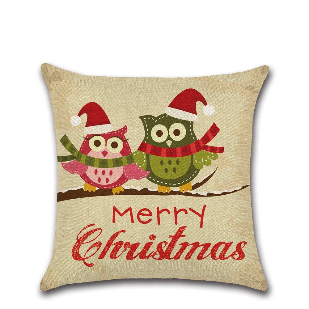 

Printing Pillow Case Sofa Cushion Christmas Pillow Bedroom Living Room Decor, Multi-d