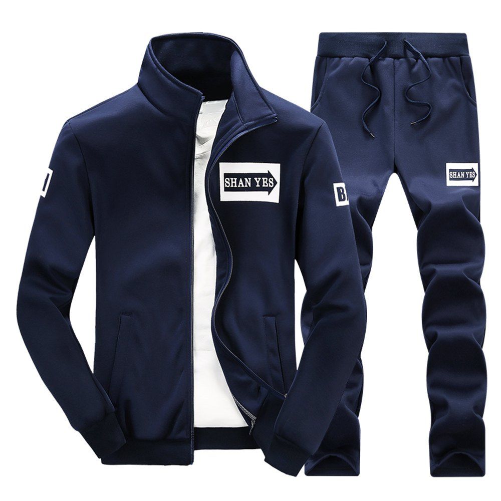 

Spring and Autumn Men'S Sports Set D75, Cadetblue