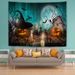 Candlestick Pumpkin 3D Printing Home Wall Hanging Tapestry for Decoration -  