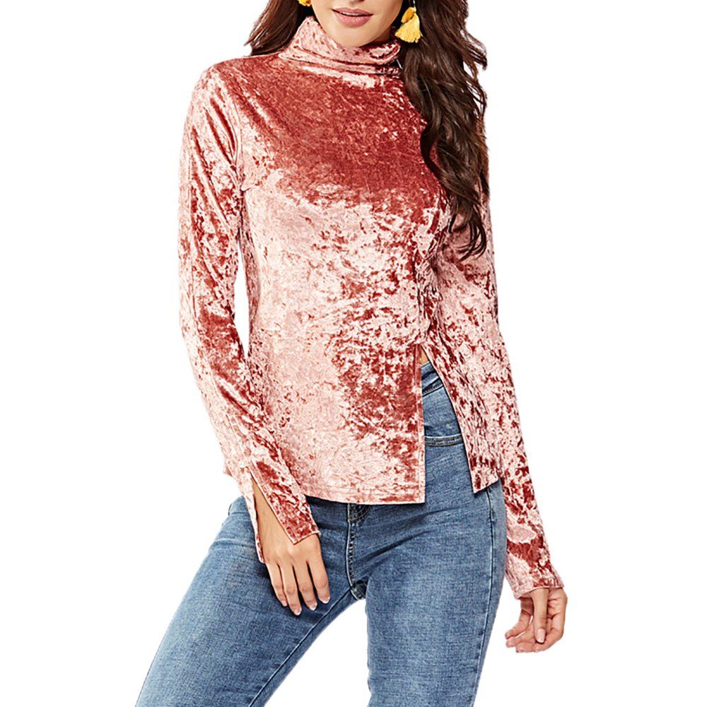 velour tops womens