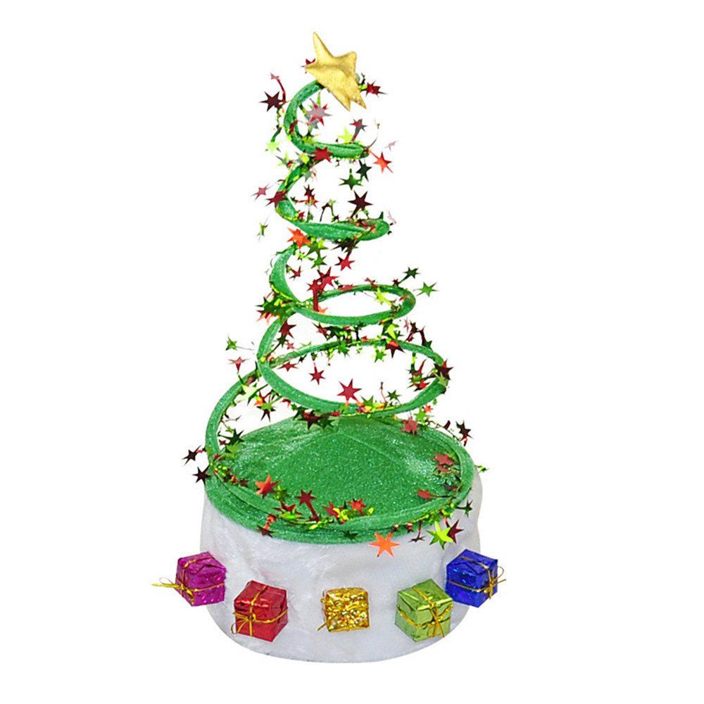 

Plush Spring Caps Christmas Hat for Adults Ornament Hat, Green