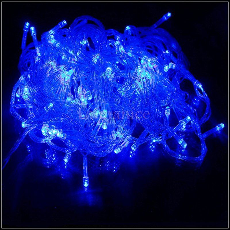 

10m/72pcs 220V LED Light Strap Lamp Waterproof For Christmas Tree Decoration, Cobalt blue