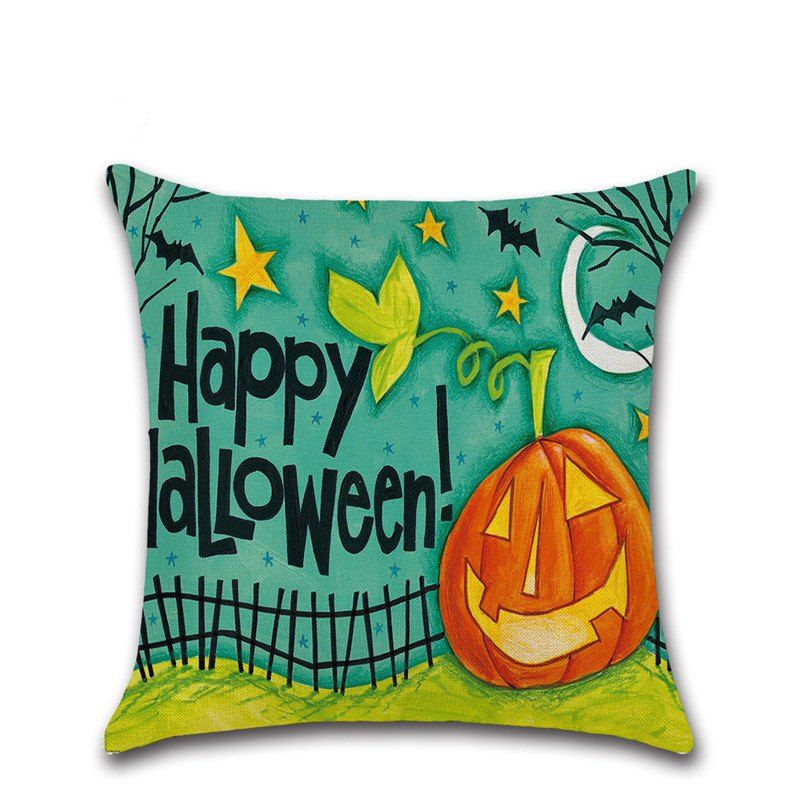 

Halloween Pillow Cases Happy Fall Pumpkin Ghosts Cushion Cover Home Decor, Multi-a