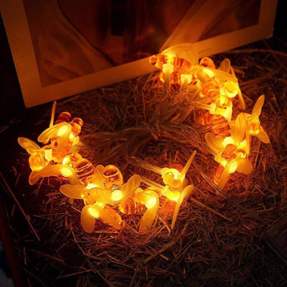 

Christmas Window Decoration 20LED USB Bee Lantern, Warm white