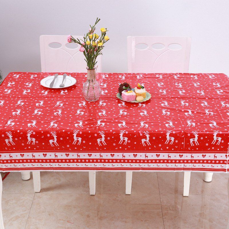 

Christmas Tablecloth Kitchen Dining Table Decorations, Multi-b