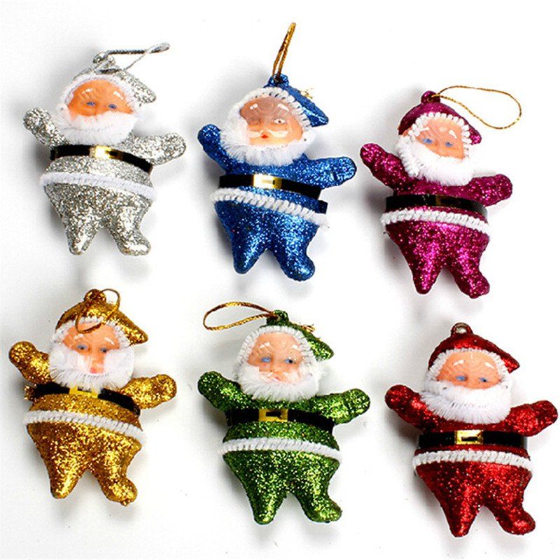 

Christmas Gift Santa Claus Snowman Tree Toy Doll Hang Decorations, Multi