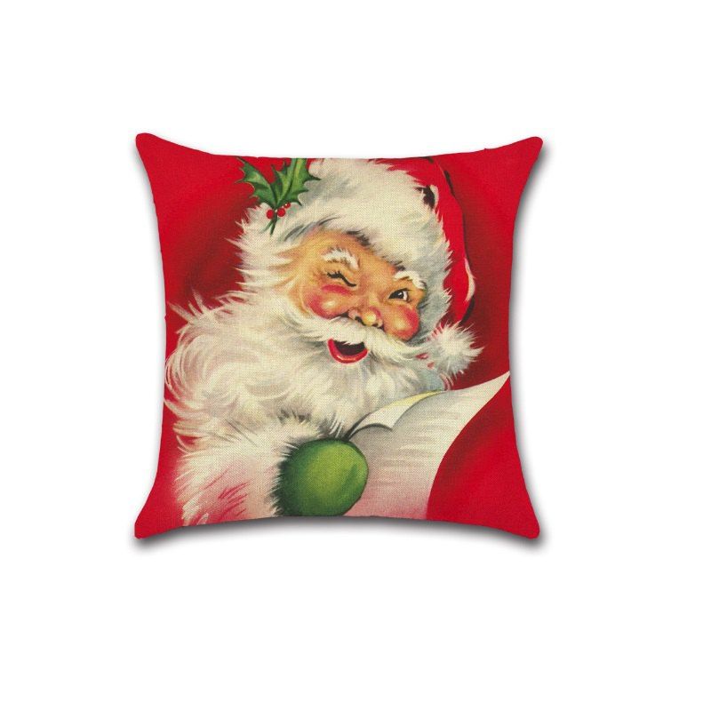 

Festive Pillowcases Elegant Nice Pillowslip Pattern Father Christmas, Multi-b