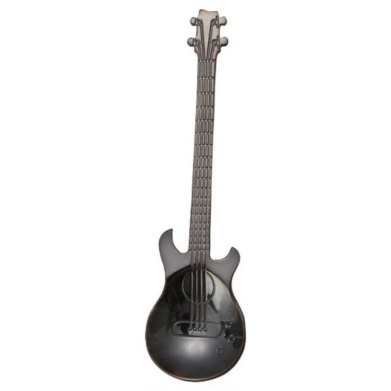 

Stainless Steel Guitar Coffee Stirring Music Creative Gift Spoon, Dark slate grey