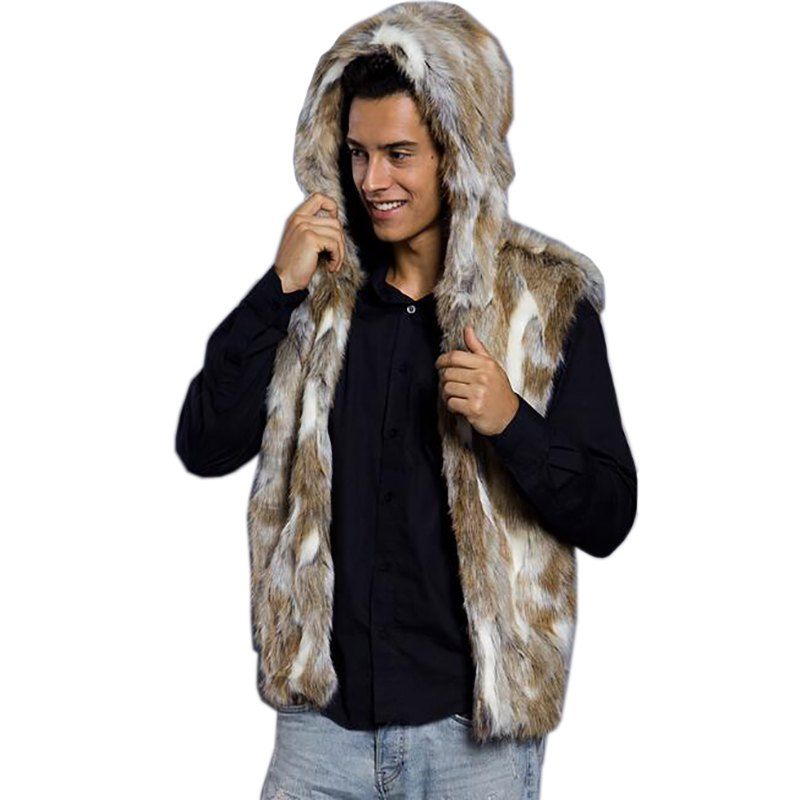 slim fit faux fur coat