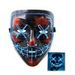 New Christmas Mask Cosplay Led Costume Mask EL Wire Light up for Party -  