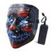 New Christmas Mask Cosplay Led Costume Mask EL Wire Light up for Party -  