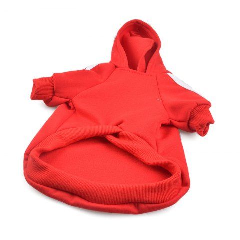 

Pet Clothes for Dog Cat Puppy Hoodies Coat Winter Sweatshirt Warm, Red