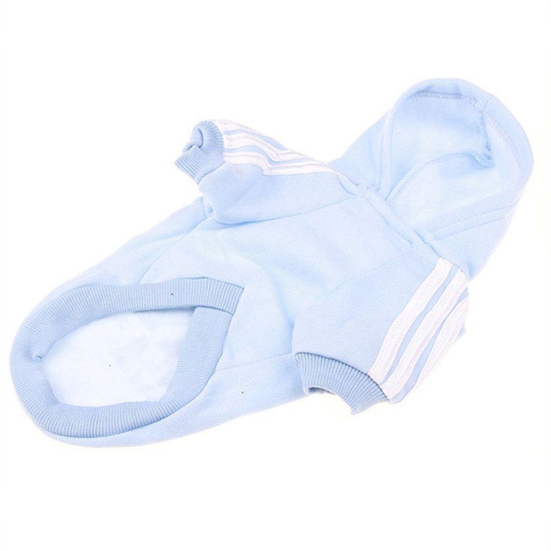 

Pet Clothes for Dog Cat Puppy Hoodies Coat Winter Sweatshirt Warm, Light blue