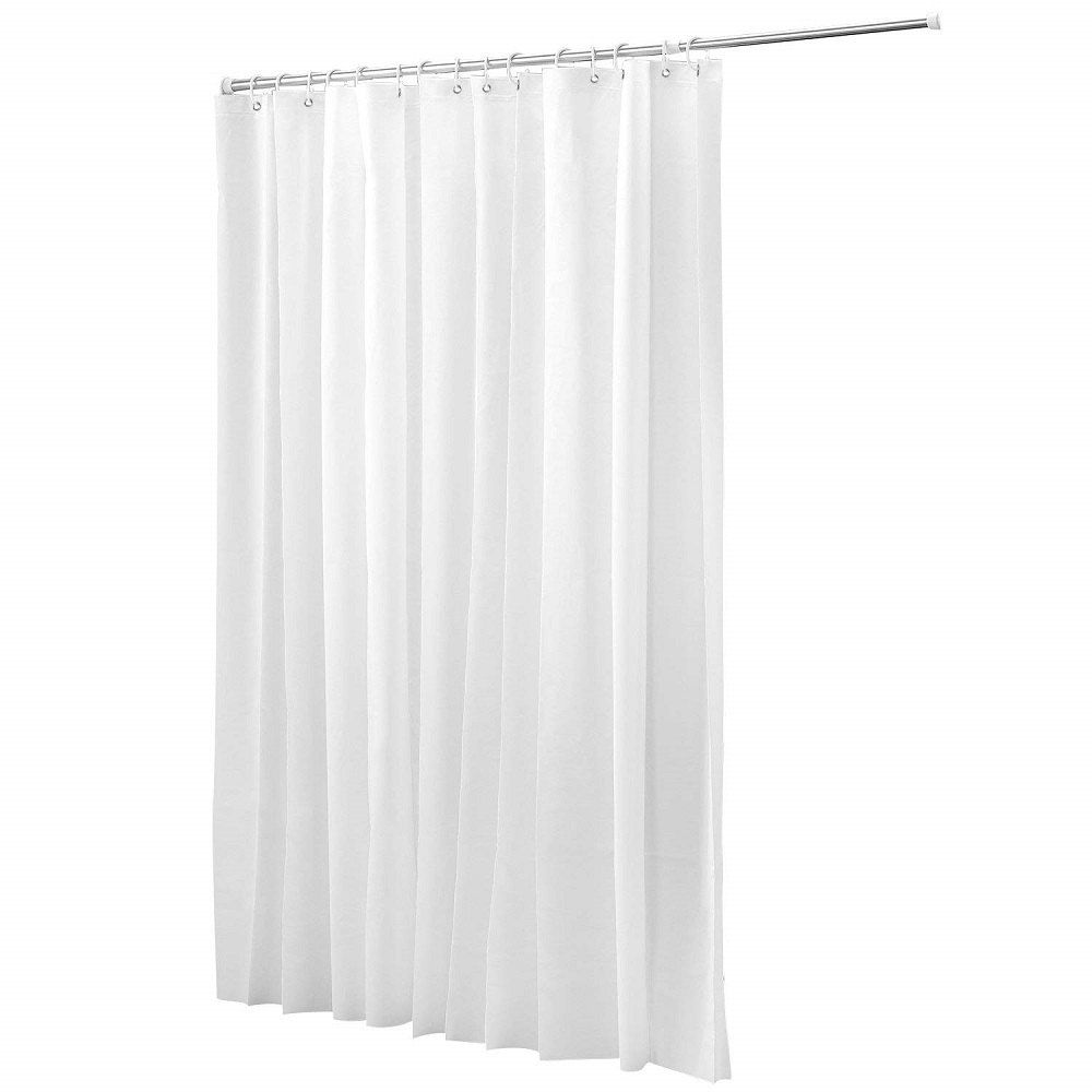 

Shower Curtain liner PEVA Mildew Free Water Repellent, White