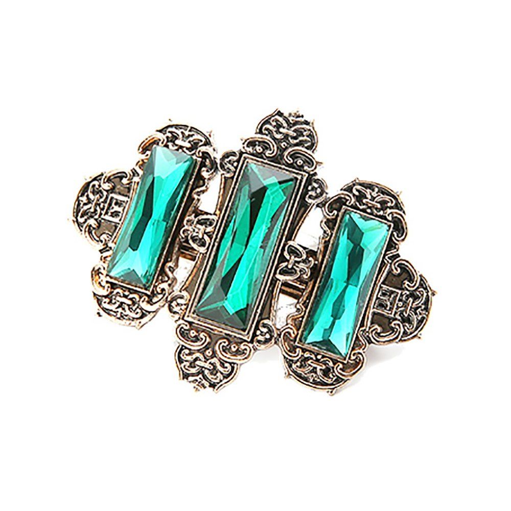

Alloy Multicolor Diamond Crystal Diamond Transparent Hair Clip, Medium aquamarine