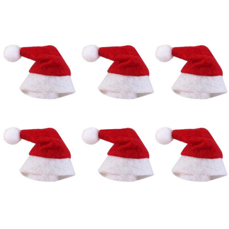

Mini Christmas Lollipop Cap Decoration 6PCS, Multi