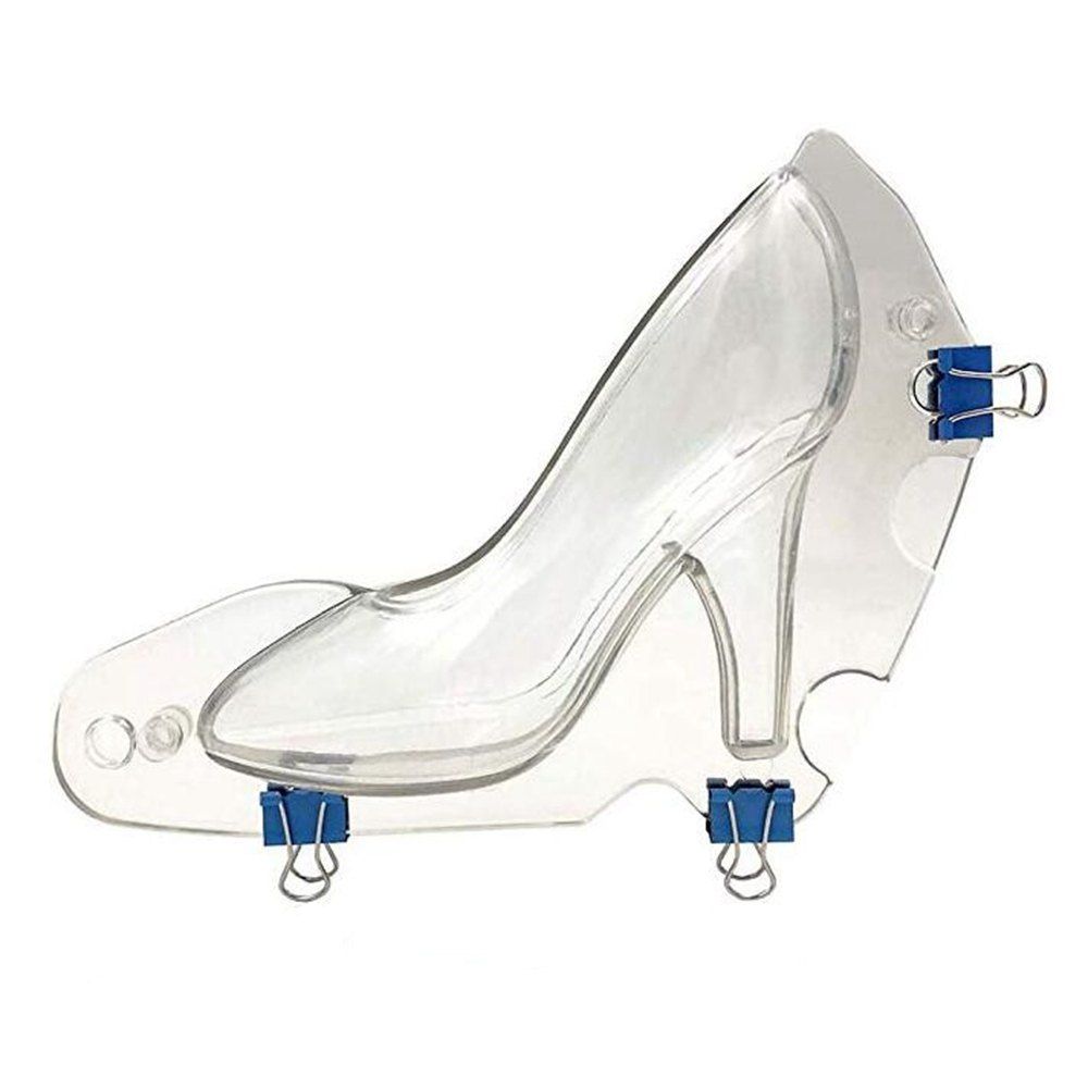 

3D High Heel Shoe Mould Chocolate Candy Decorating Jelly Cake Mold, Transparent