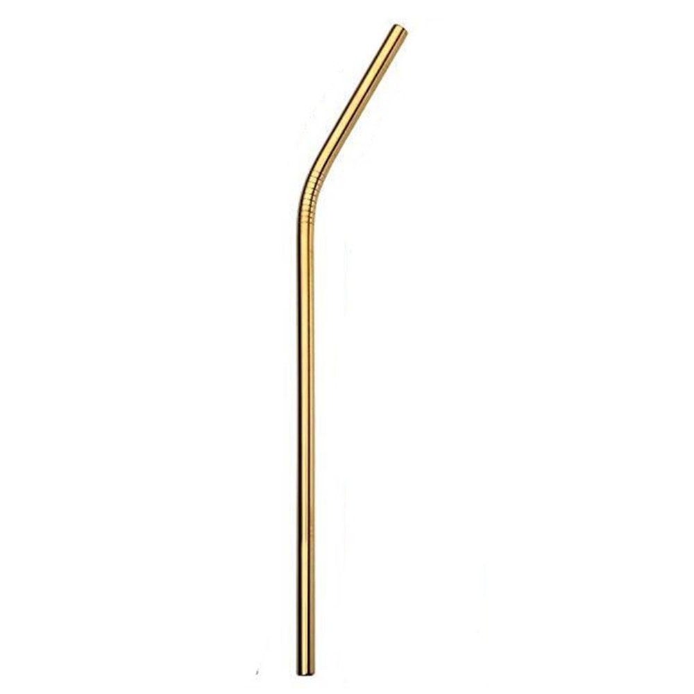 

Metal Straw Colorful Aluminum Drinking Straws Food Grade Juicy Reusable Straw, Gold