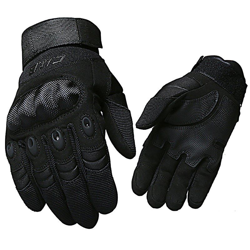 

Men's Outdoor Tactics and Semi-full Finger O-slip Anti-slip Glove, Black