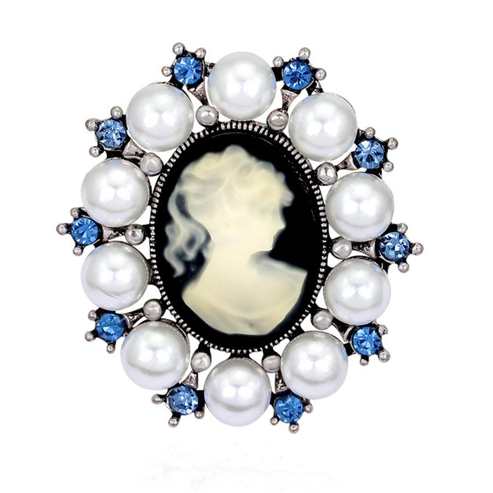 

New Fashion Grace Beauty Brooch, Sky blue