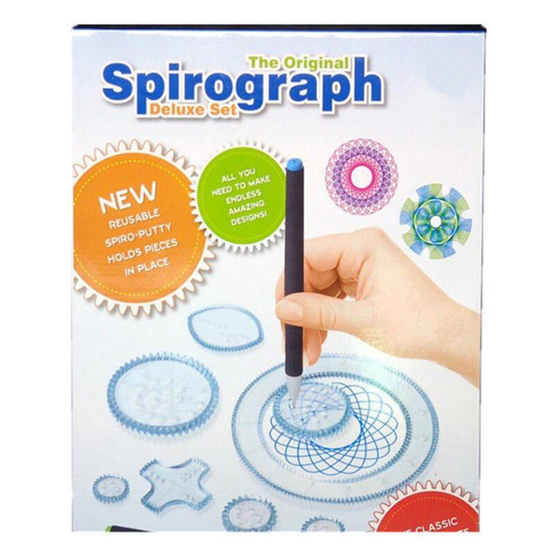 

Hot Spirograph Set Drawing Toy, Milk white