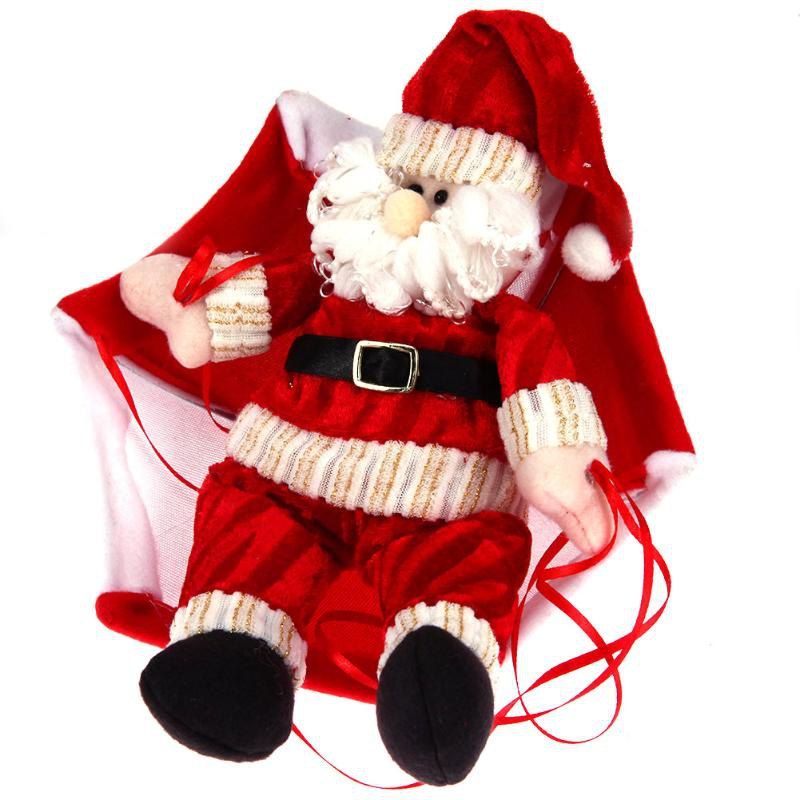 

DIY Christmas Party Parachute Pendant Decorations Santa Claus Snowman, Multi-a