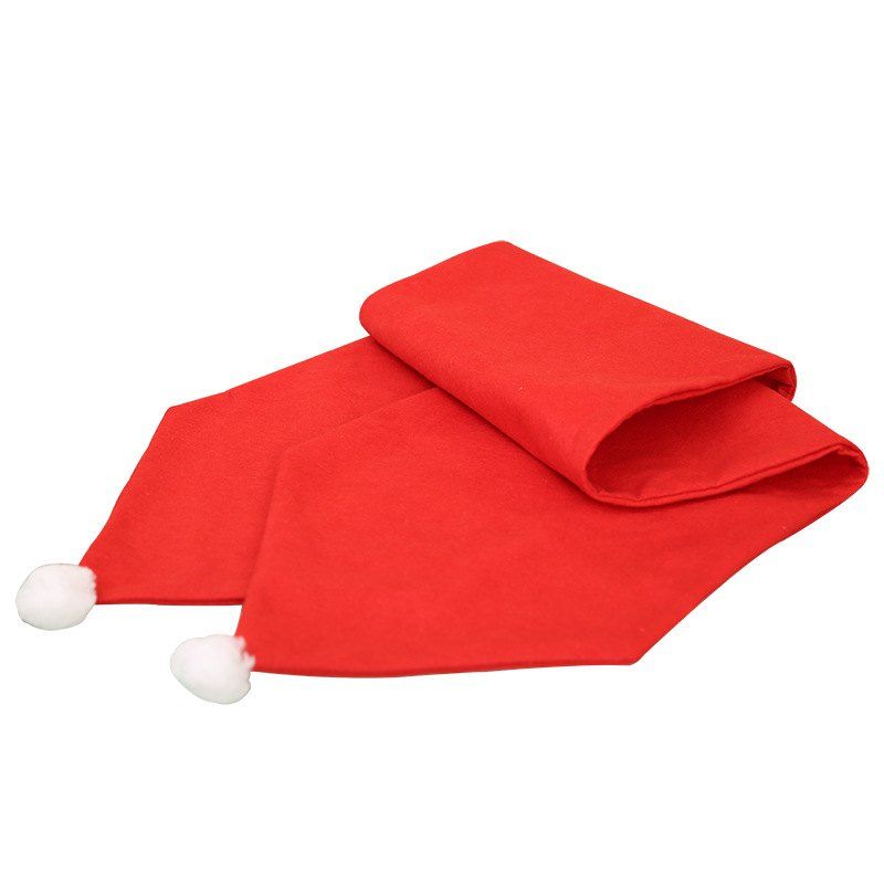 

34X176CM Christmas Table Runner Mat Tablecloth Flag Home Party Decor Red