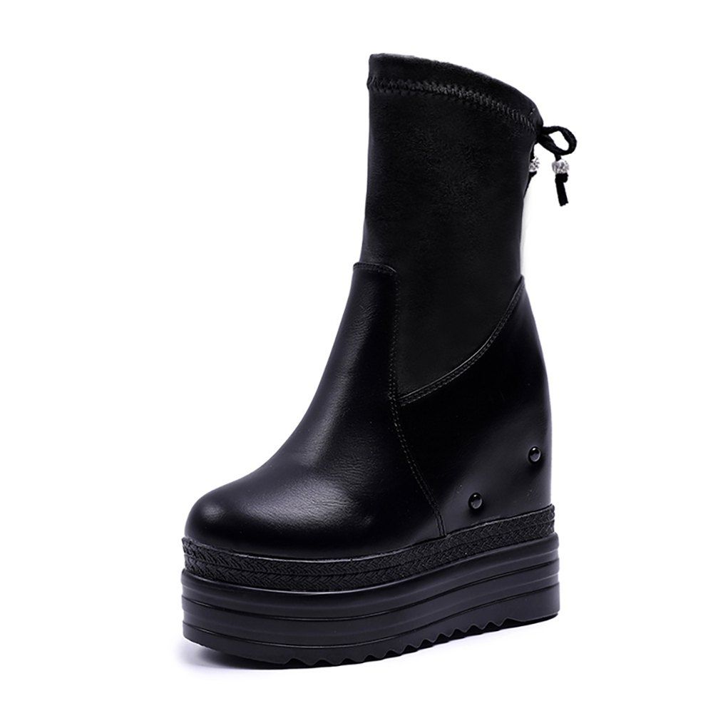 Thick Soled Boots Platform Boots Wedged 