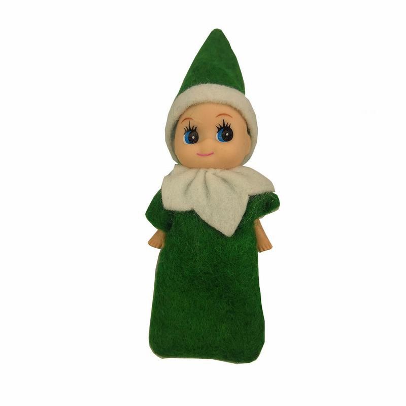 

Elf Baby Plush Christmas Shelf Figure Decoration Elves Toys Doll, Deep green