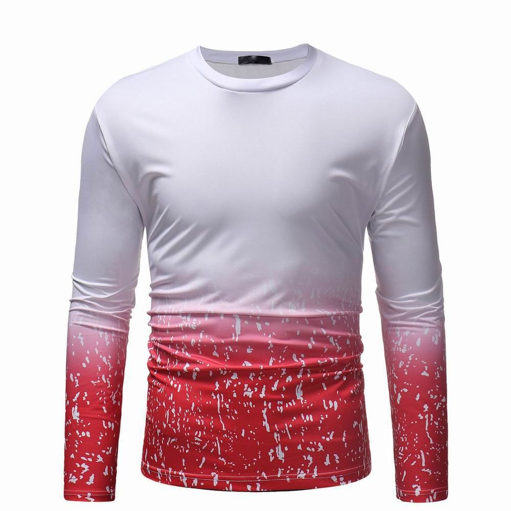 

Gradient T-shirt Men's Joker Bottom Shirt POLO Shirt, Red