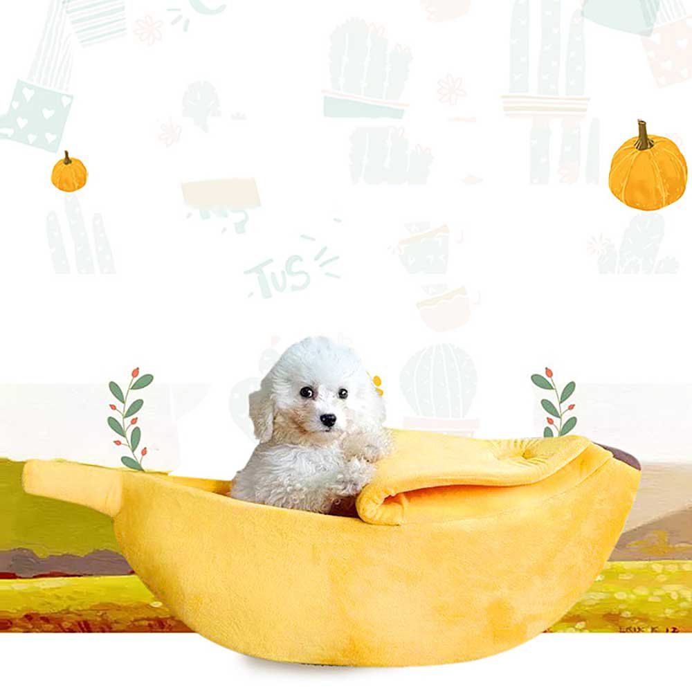 En Forme De Banane Pour Garder Votre Chat Au Chaud Et Au Lit Pour Chien En Bright Yellow Rosegal Com France